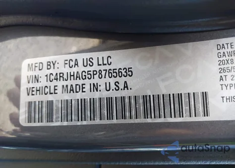 2023 Jeep Grand Cherokee Altitude 4X4 из США, поврежденный, VIN 1C4RJHAG5P8765635